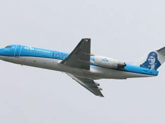 KLM vliegtuig fokker stickers