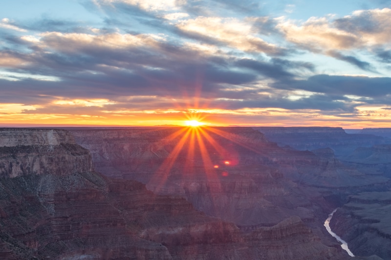 Grand Canyon Arizona zonsondergang