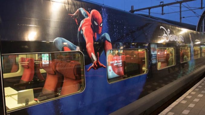 Thalys met Disneyland Parijs thema (Spiderman)