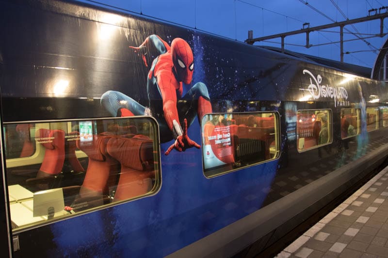 Thalys met Disneyland Parijs thema (Spiderman)