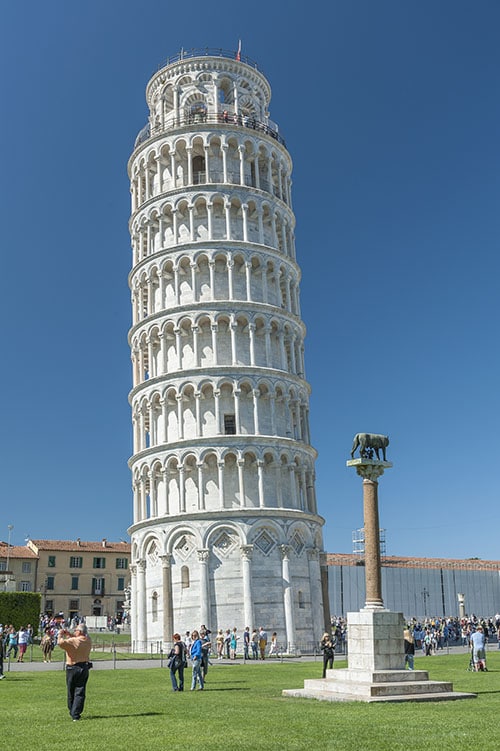 De scheve toren van Pisa