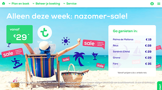 Transavia nazomer-sale 2019