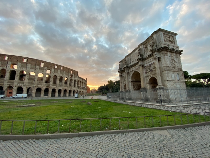 Colosseum met Boog van Constantijn