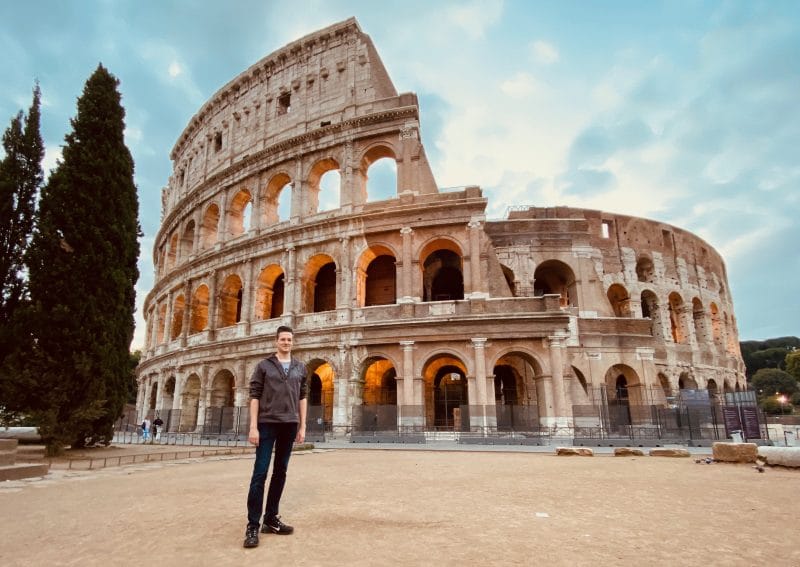Colosseum met iPhone 11 pro ultra-wide angle lens