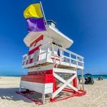 Miami Beach strandwacht huisje