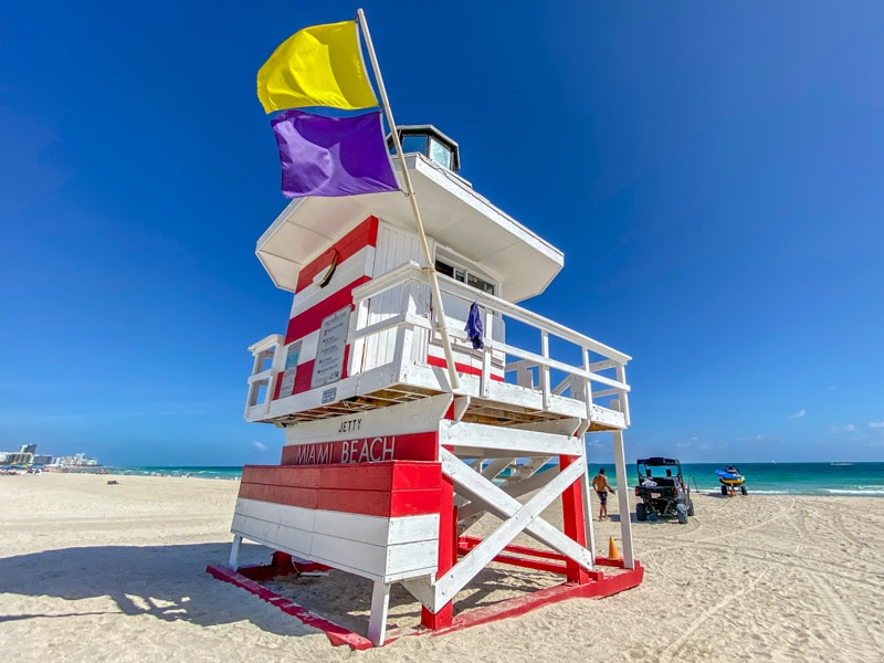 Miami Beach strandwacht huisje