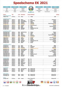 Speelschema EK 2021 pdf